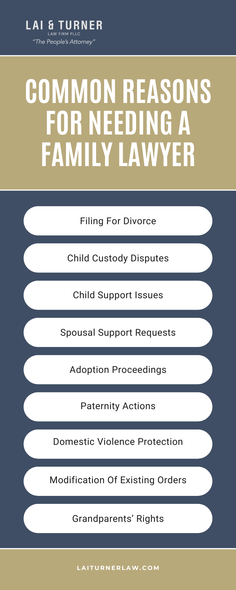 Common Reasons For Needing A Family Lawyer Infographic
